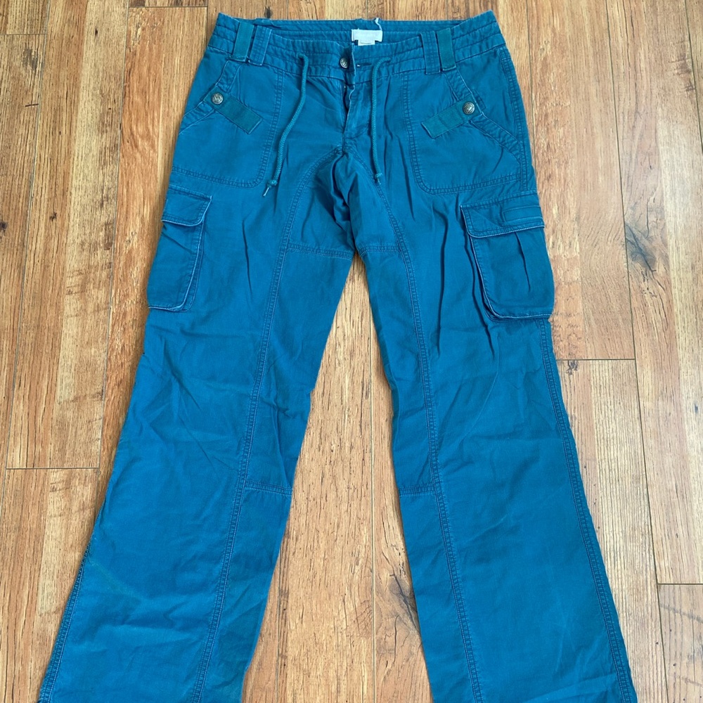 Diesel Teal Wide Leg Pants